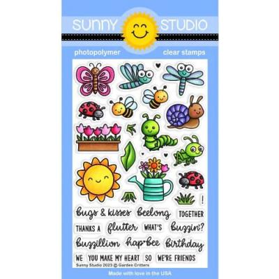 Sunny Studio Clear Stamps - Garden Critters